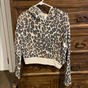 BP. Nordstrom Crop Fleece Leopard
